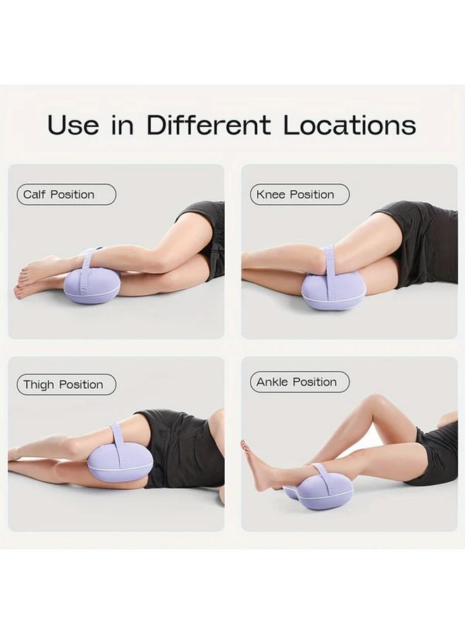 Misty Blue Knee Pillow For Side Sleepers Removable Cover Machine Washable Support Cushion - Image 5